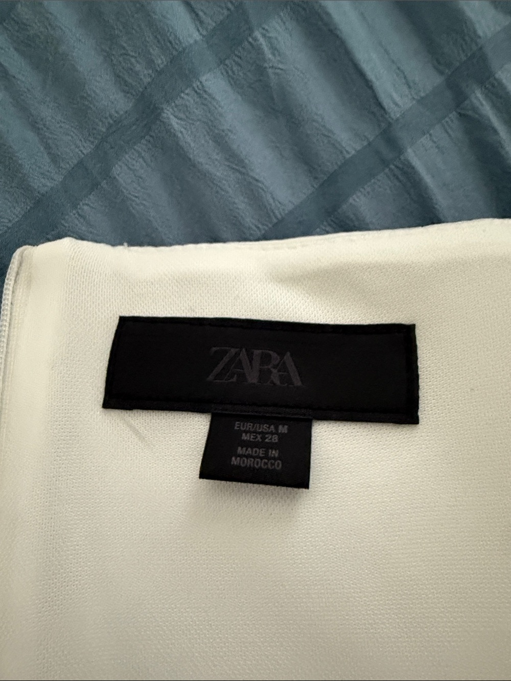 Zara asymmetric neck mini dress - Picture 9 of 9